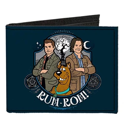 Image of Buckle Down Men&#039;s Wallet, Scooby Doo Supernatural, 4.0&quot; x 3.5&quot;