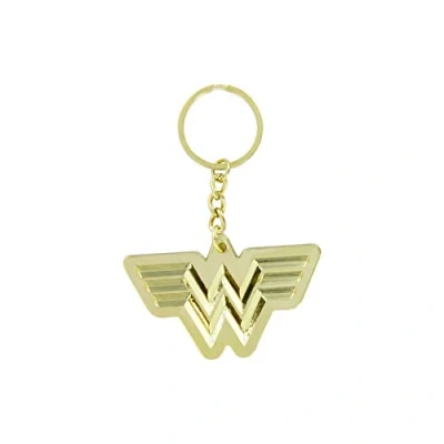 Image of Paladone DC Comics Wonder Woman 1984 Logo Gold Keyring