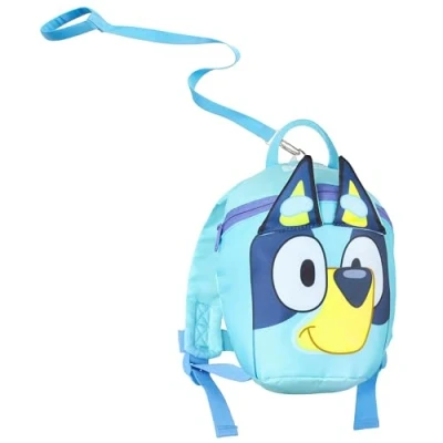 Image of Bluey Backpack with Reins Toddler and Harness 1 4 Years (Blue)