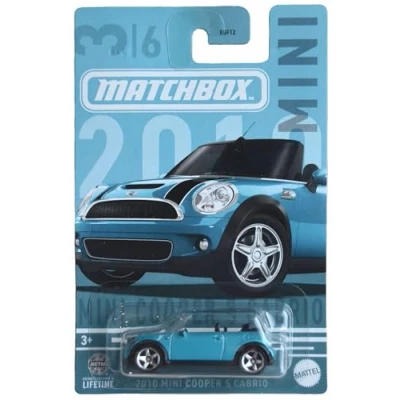 Image of Matchbox 2010 Mini Cooper S Cabrio, Teal 3/6