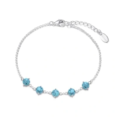 Image of Philip Jones Synthetic Turquoise Gemstone Bracelet