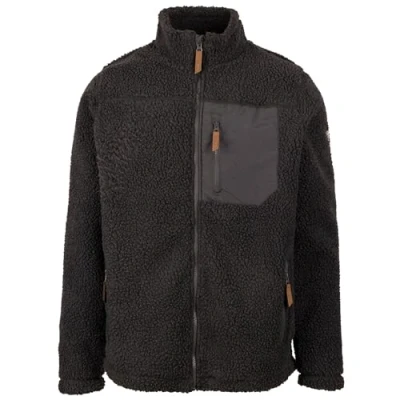 Image of Trespass Mens Fleece Jacket with Sherpa Full Zip Walking Casual Airtrap Buck B