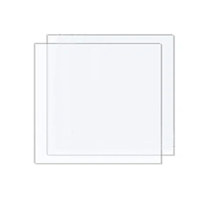 Image of DRERIO 2pcs 3mm Acrylic Sheet Clear Large Plastic Sheets for Crafts, Painting, Picture Frame, Printing etc(30 x 30cm)