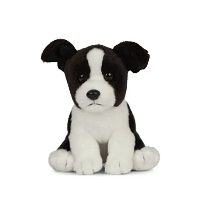 Image of Living Nature Border Collie Puppy, Realistic Soft Cuddly Dog Toy, 17cm