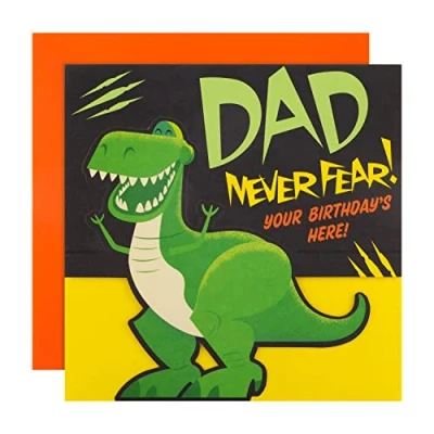 Image of Hallmark Birthday Card for Dad Disney Pixar Toy Story Rex Design