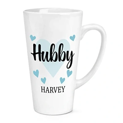 Image of Personalised Hubby Name 17oz Large Latte Mug Cup