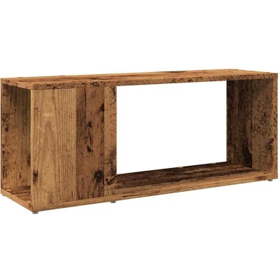 Image of vidaXL TV Cabinet/Media Console Modern Engineered Wood Brown Old Finish 80x24x32cm