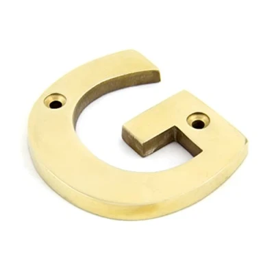 Image of From the Anvil 83801G Letter G Polished Brass