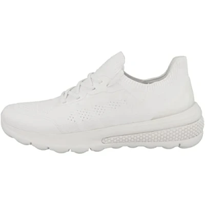 Image of Geox Women&#039;s D Spherica Actif Sneaker, White, 6 UK