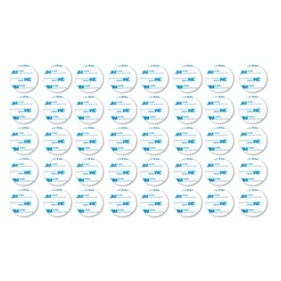 Image of 20mm 40 Pack Double Sided Circular Adhesive Mounting Pads