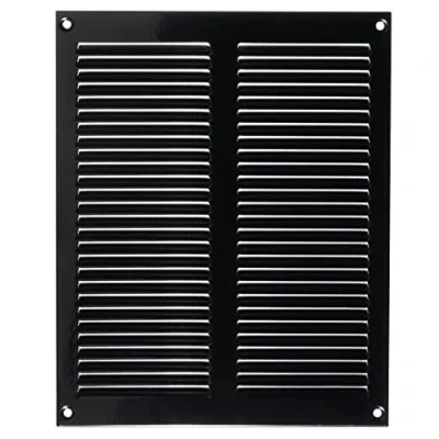 Image of LIRAST 200x250mm Vent Cover Black 8x10 inch Wall with Insect Mesh Ceiling Soffit Vents External Metal Ventilation Grilles Air Covers for Walls