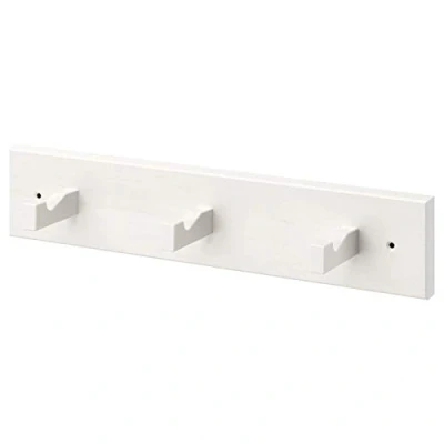 Image of KUBBIS Rack with 3 Hooks, White