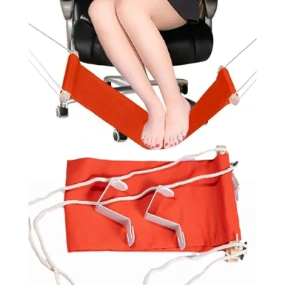 Image of MuscleForge® Mini Foot Hammock for The Legs Under Work Table, Desk Leg Extension