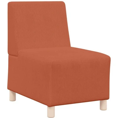 Image of vidaXL Sofa Chair with Cushion Red Corduroy fabric