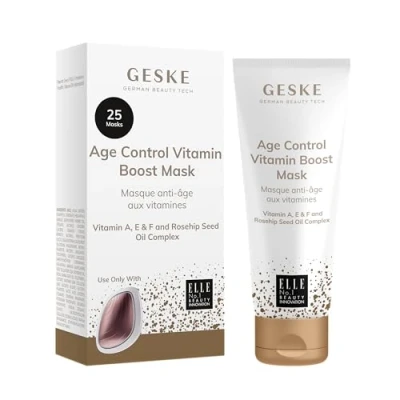Image of GESKE Age Control Vitamin Boost Mask Use with our Sonic Warm &amp; Cool Face A, E F and Rosehip Seed Oil Complex Enriching Formula For Normal Skin Vegan Cruelty free
