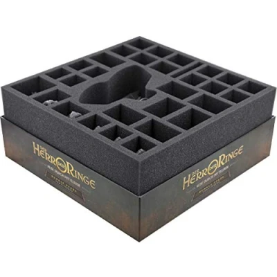Image of Feldherr foam set compatible with the Lord of Rings: Journeys in Middle earth Shadowed Paths board game box