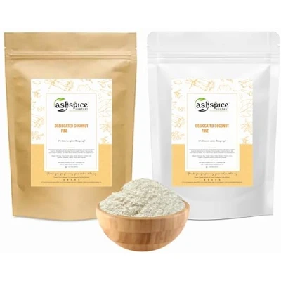Image of Desiccated/Dessicated Coconut Fine Grade Flour Perfect for Baking &amp; Curries Quality Sweets Gluten Free (450g)
