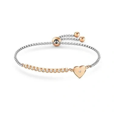 Image of Nomination Milleluci Rose Gold Heart Bracelet 14 19cm