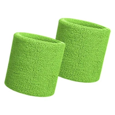 Image of HANERDUN Sports Wristbands Sweat Wrist Sweatbands For Men And Women Terry Cloth bands Gym Running Basketball Tennis Working Out