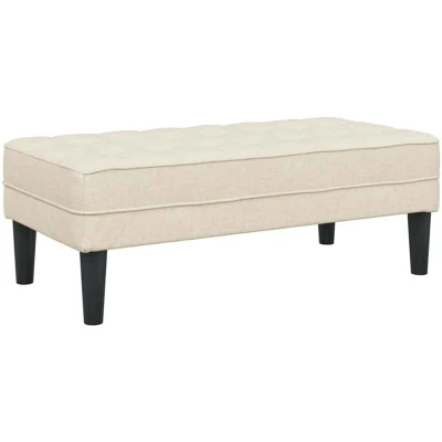 Image of vidaXL Bench Linen 113x57x39 cm