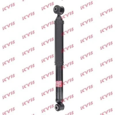 Image of 9820460080, 9821016680, 9824523780 Shock Absorber KYB 3438001 Rear Axle Gas Pressure 39mm Twin Tube Telescopic Top eye, Bottom eye