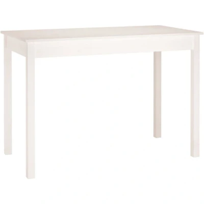 Image of vidaXL Dining Table White 110x55x75 cm Solid Wood Pine