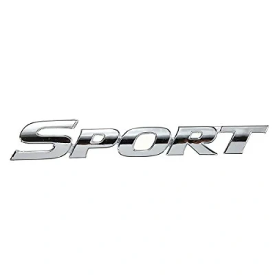 Image of MOMOALA 3D SPORT Chrome ABS Car Trunk Badge Emblem Decor Decals Sticker