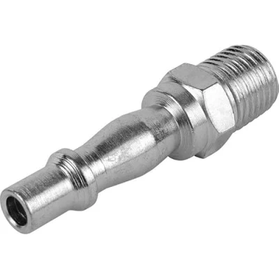 Image of Dunnet Tools 1/4 Inch Air Line Fitting Coupling Bsp Male Quick Release Hose Connector Workshop Compressor Coupler Fittings