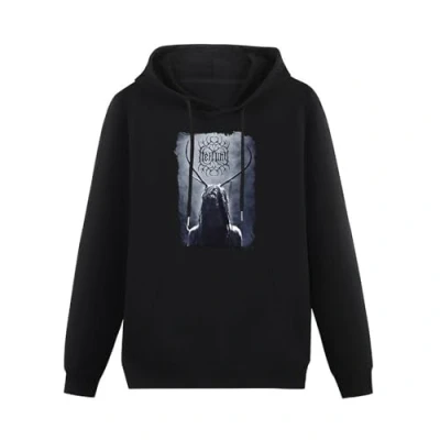 Image of Heilung Lifa Hoodie Long Sleeve Hoody With Pocket Sweatershirt, Mens Size S Black