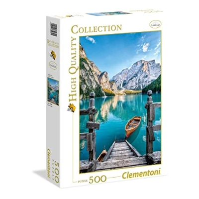 Image of Clementoni 35039 Collection Braies Lake 500 Pieces, Multi Colour