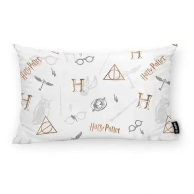 Image of BELUM Harry Potter Cushion Cover Half Panama Fabric 100% Organic Cotton Invisible Zipper Closure Size;30x50cm