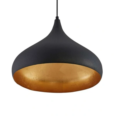 Image of Arcchio Lunus hanging light with a golden inlay