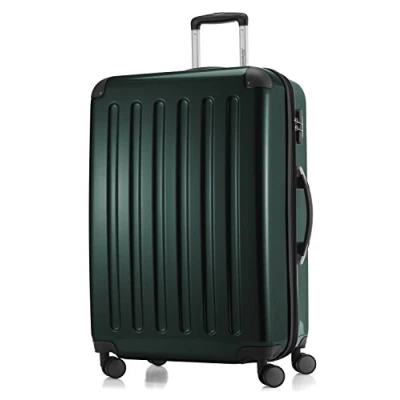 Image of HAUPTSTADTKOFFER Alex Luggage Suitcase Hardside Spinner Trolley 4 Wheel Expandable, 75cm, dark green