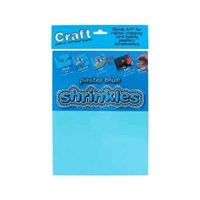Image of Original Shrinkles, Pastel Blue Shrink Art Sheets (Craft Pack)