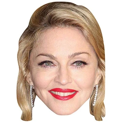 Image of Madonna Celebrity Mask, Flat Card Face, Fancy Dress Mask