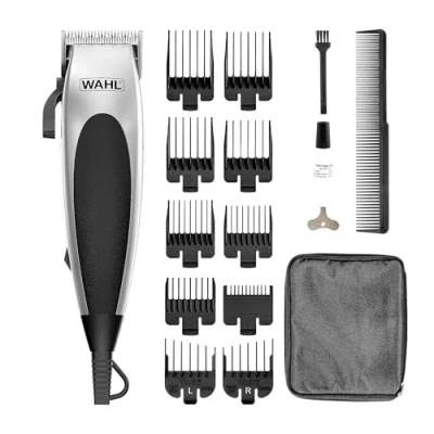 Image of WAHL Vogue Corded Hair Clipper for Men, Home Cutting, Male Grooming Kit, Mains Powered Clipping, Precision Cutting Blades, Black
