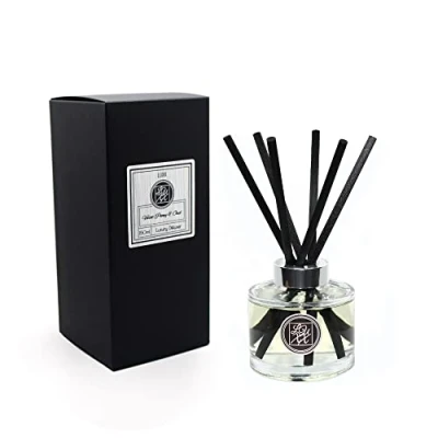 Image of LUXX Creations Large Fragrance Reed Diffuser 150ml (Velvet Peony &amp; Oud) Rose, Peony, Clove, Amber, Vanilla, Oud