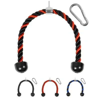 Image of Yes4All BXGM Tricep Rope, 91.4 cm, Red Black