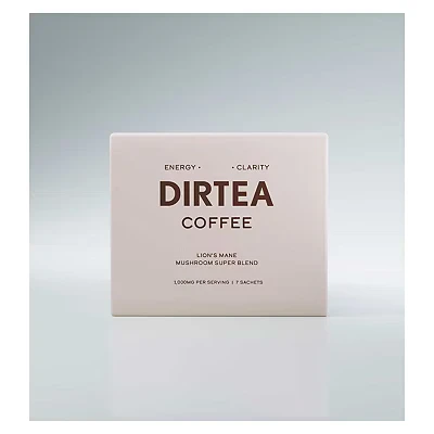 Image of DIRTEA Mushroom Coffee (7 Sachets Servings) with Lion&#039;s Mane, Chaga &amp; Tremella Maca Ashwagandha 1,000mg per Serving Certified Organic
