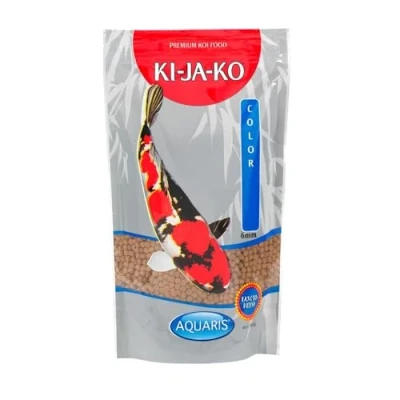 Image of KI JA KO Colour 1 kg / 6 mm Koi Fish Food for with carotenoids and astaxanthin enhancement natural pigmentation. high protein content.