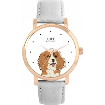 Image of Toff London Ladies Cavalier King Charles Dog Head Watch