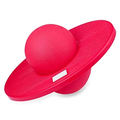 Image of Rock Hopper Jumping Ball Balance Board Pogo Lolo Kids Exercise Bounce Space Toy (Pink Hopper)