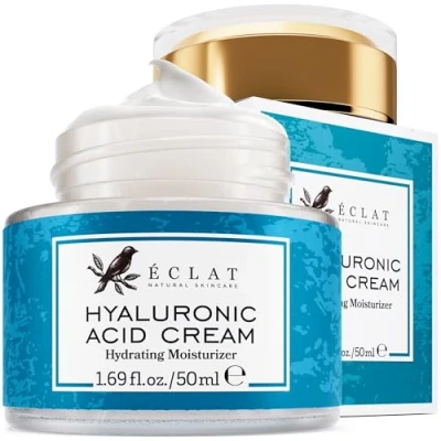 Image of Hyaluronic Acid Face Cream with Retinol, Vitamin C &amp; E Hydrating Cream, Anti Aging Moisturizer, for Sensitive Skin