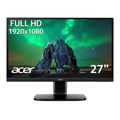Image of Acer KA272bi 27 inch Full HD Monitor (IPS Panel, FreeSync, 75Hz, 1ms, HDMI, VGA, Black)
