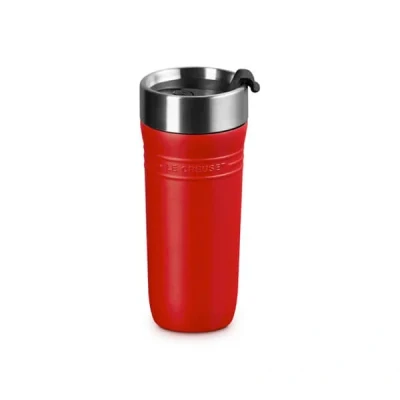 Image of Le Creuset Cerise On The Go Travel Mug 350ml