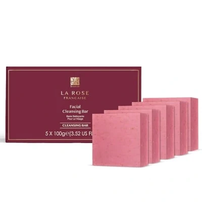 Image of Dr. Botanicals Unisex Dr La Rose Française Facial Cleansing Bar (Pack of 5) 100g x 5 One Size