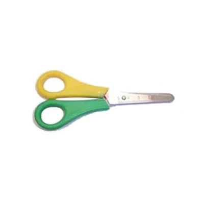 Image of 1 x Bertie 13cm Left Handed Scissors with a Ruled Measuring Edge Ideal for Children &amp; Crafting.