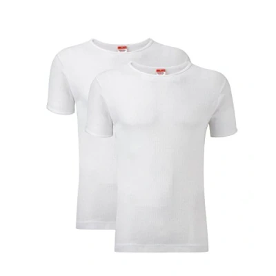 Image of Heatwave® Pack of 2 Men&#039;s Thermal T Shirt, Warm Underwear Baselayer Thermals, Large White