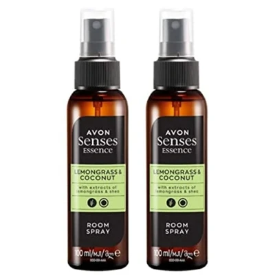 Image of Pack of 2 Avon Essence Lemongrass and coconut Room Spray x 100ml