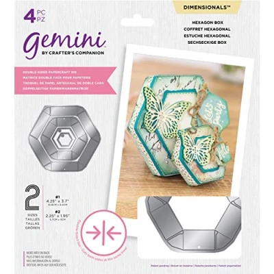 Image of Crafter&#039;s Companion Gemini Double Sided Die Dimensionals Hexagon Box, One Size